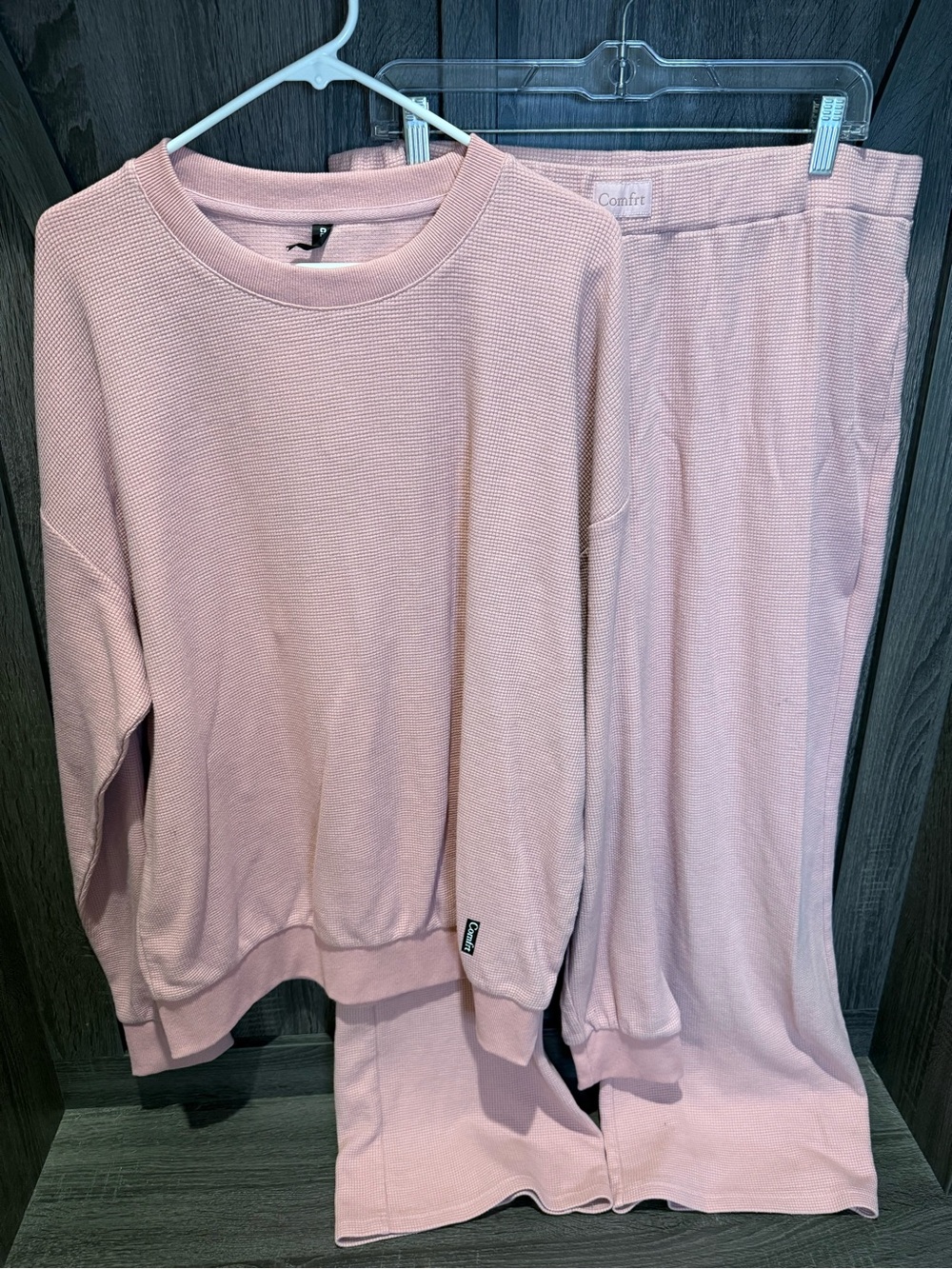 Comfort Knit Lounge Set - Light Pink - Picture 2 of 5